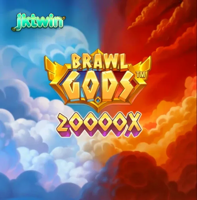 Tampilan visual slot Brawl Gods dengan tema pertempuran Zeus dan Hades